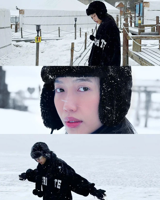 Sao Việt "đu trend" tuyết rơi phiên bản đời thực không cần AI - Ảnh 5.