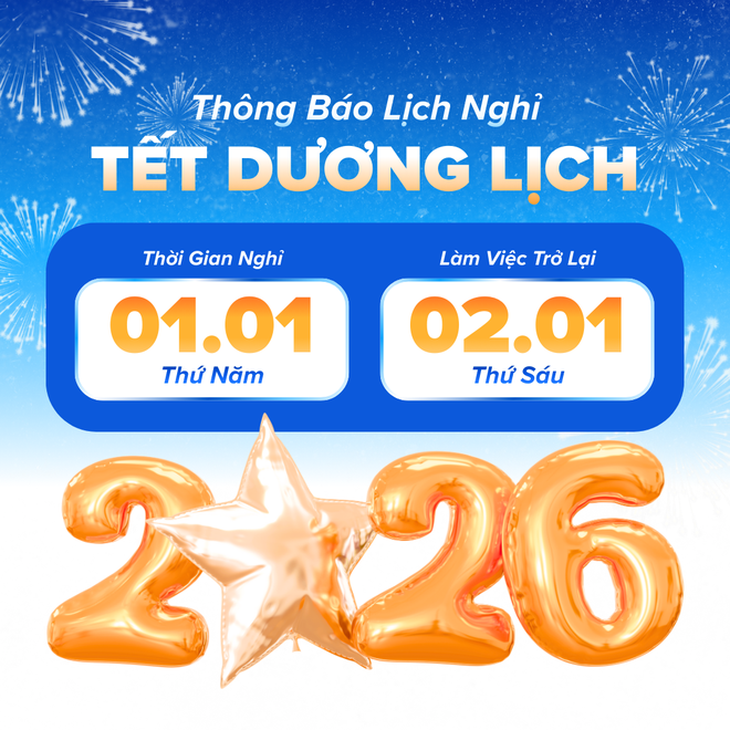 Gợi ý mẫu thông báo nghỉ Tết Dương lịch 2026- Ảnh 4.