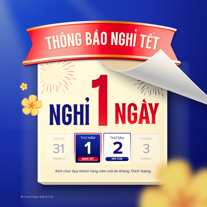 Gợi ý mẫu thông báo nghỉ Tết Dương lịch 2026- Ảnh 5.