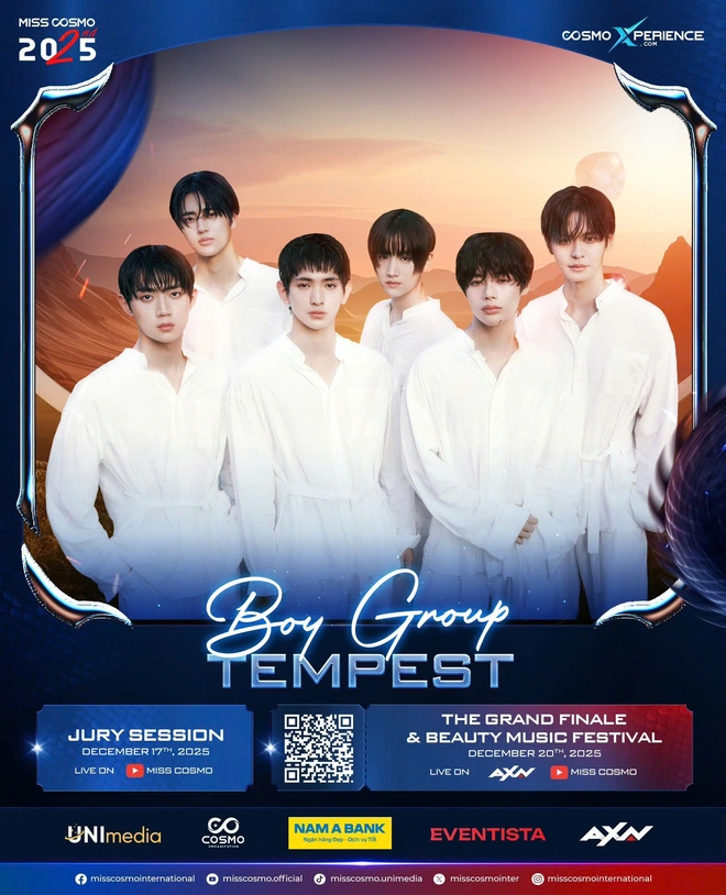 TEMPEST và Jessi sẽ góp mặt trong chung kết Miss Cosmo 2025- Ảnh 1. TEMPEST và Jessi sẽ góp mặt trong chung kết Miss Cosmo 2025- Ảnh 1.