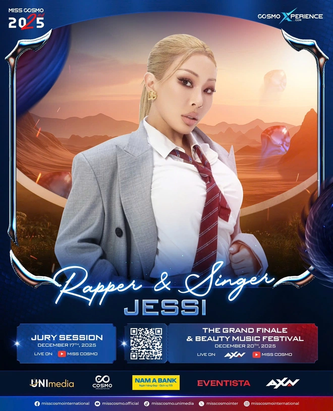 TEMPEST và Jessi sẽ góp mặt trong chung kết Miss Cosmo 2025- Ảnh 2. TEMPEST và Jessi sẽ góp mặt trong chung kết Miss Cosmo 2025- Ảnh 2.