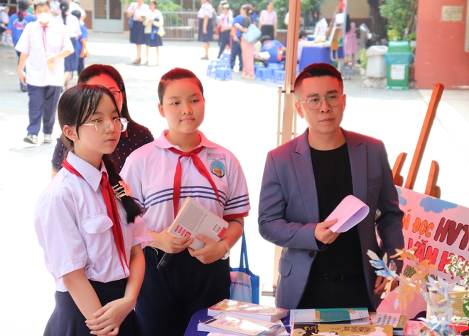 Teen Trường THCS Hoàng Văn Thụ hào hứng với ngày hội văn hóa đọc - Ảnh 16.