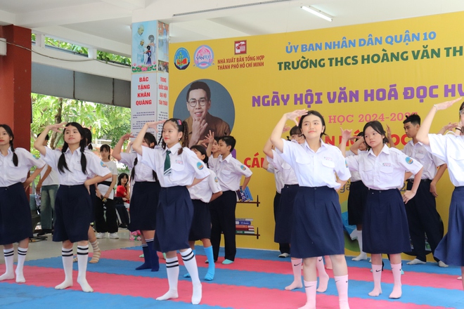 Teen Trường THCS Hoàng Văn Thụ hào hứng với ngày hội văn hóa đọc - Ảnh 4.