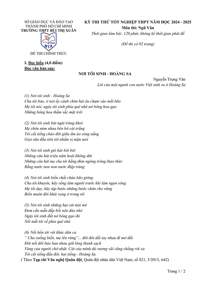 thi thử - Ảnh 1.