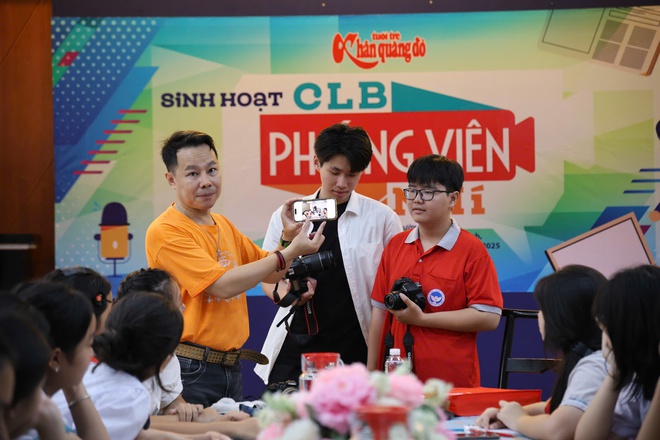 CLB Phóng viên nhí học chụp ảnh cùng nhà báo - tác giả Trung Nghĩa- Ảnh 6.