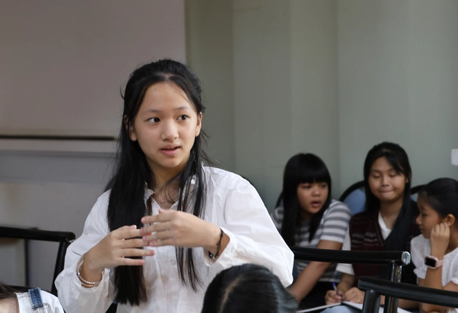 Cùng CLB Phóng viên nhí học kỹ năng phỏng vấn- Ảnh 13.