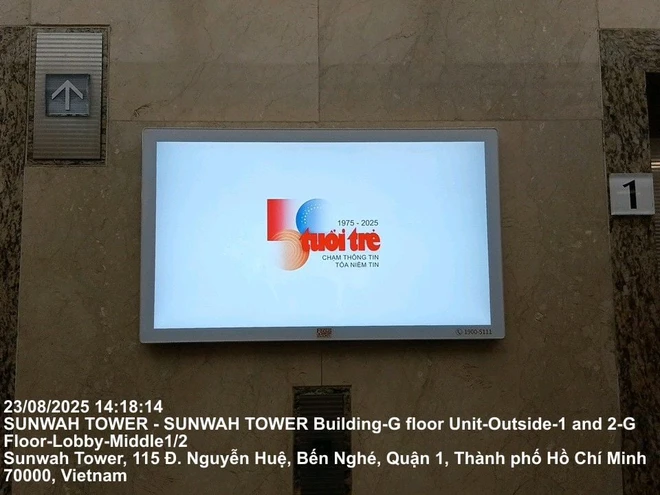 Tuoi Tre's 50th-anniversary logo shown on 5,000 elevator LCD screens in major cities - Ảnh 8.
