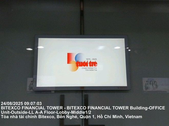 Tuoi Tre's 50th-anniversary logo shown on 5,000 elevator LCD screens in major cities - Ảnh 7.