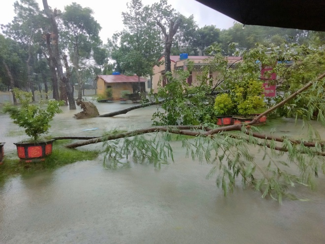 Trường học ở Hà Tĩnh, Thanh Hóa tan hoang do bão Bualoi- Ảnh 13. Trường học ở Hà Tĩnh, Thanh Hóa tan hoang do bão Bualoi- Ảnh 13.