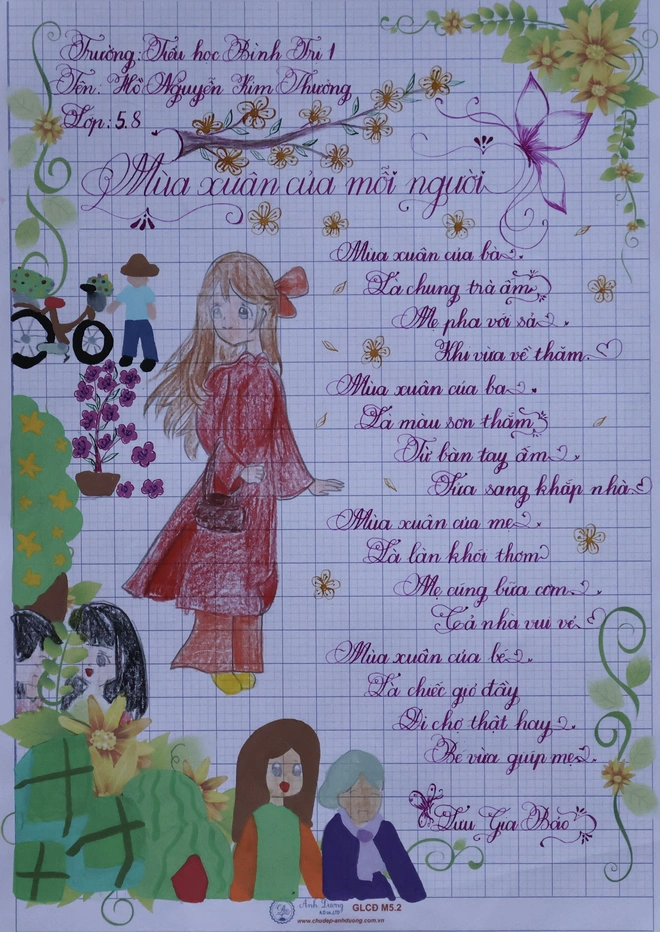 Kết quả Chữ đẹp Nhi Đồng số 3: 30 bài dự thi tiêu biểu- Ảnh 5. Kết quả Chữ đẹp Nhi Đồng số 3: 30 bài dự thi tiêu biểu- Ảnh 5.