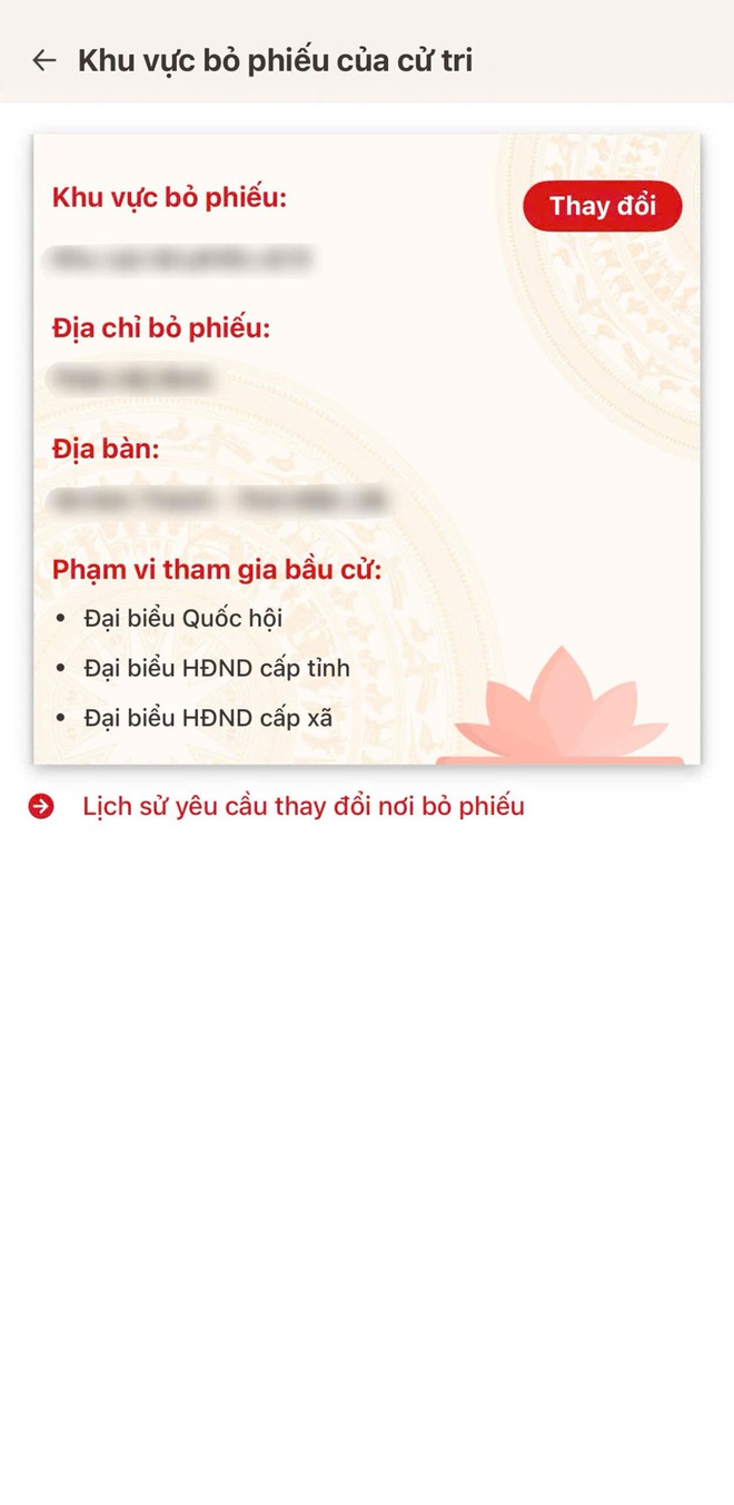 Cách xem nơi bỏ phiếu và danh sách người ứng cử trên ứng dụng VNeID - Ảnh 4.