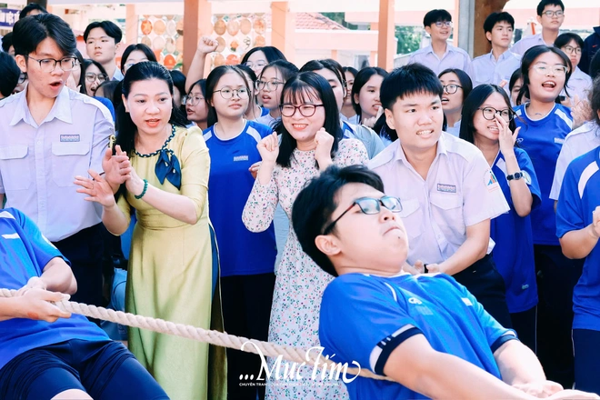 Sôi động hội thi kéo co học sinh chào mừng 95 năm thành lập Đoàn - Ảnh 6.