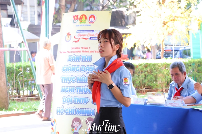 575 phụ trách Đội tranh tài tại ngày thi thứ hai Olympic Cánh én- Ảnh 14.