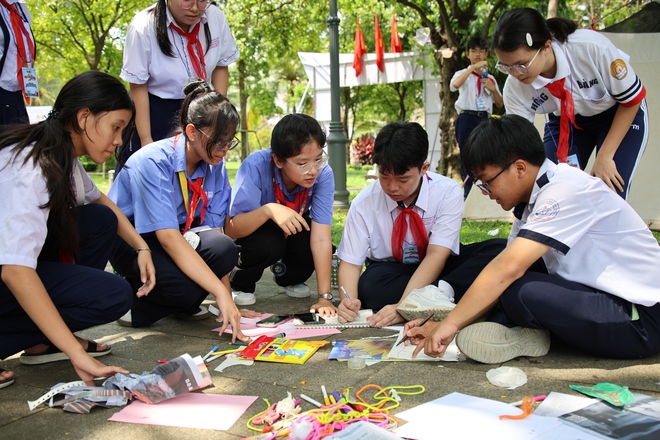 Hơn 200 đội viên thử tài dựng lều tại Hội trại “Vững bước tiến lên Đoàn”- Ảnh 7.