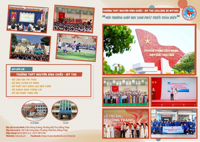 Trường THPT Nguyễn Đình Chiểu (Đồng Tháp) công bố 7 tổ hợp môn năm học mới - Ảnh 2.