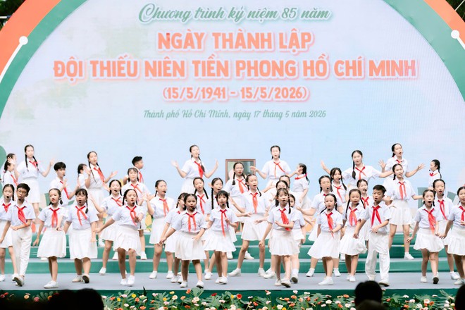 Hội đồng Đội TP.HCM tuyên dương 160 liên đội trưởng tiêu biểu năm học 2025 - 2026- Ảnh 14.