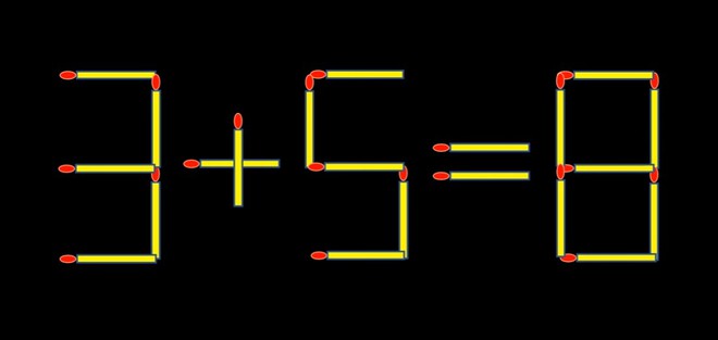 Thử tài IQ: Di chuyển một que diêm để 11+5=8 thành phép tính đúng - Ảnh 1.