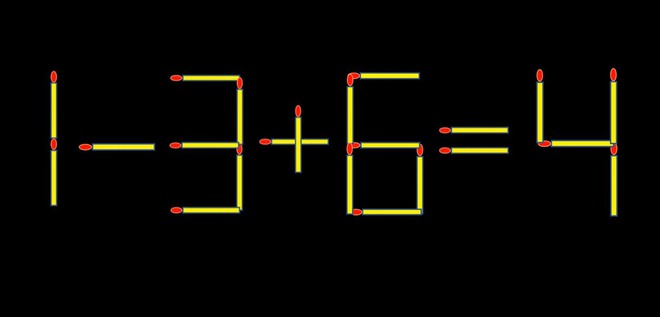 Thử tài IQ: Di chuyển một que diêm để 13+8=4 thành phép tính đúng - Ảnh 1.