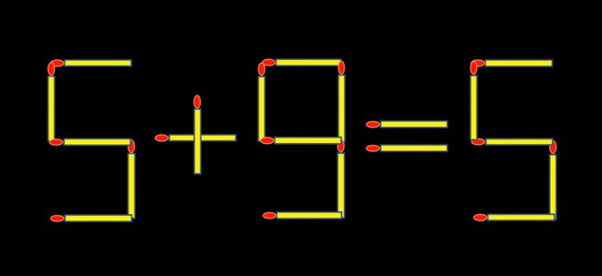 Thử tài IQ: Di chuyển một que diêm để 1+5=4 thành phép tính đúng - Ảnh 2.