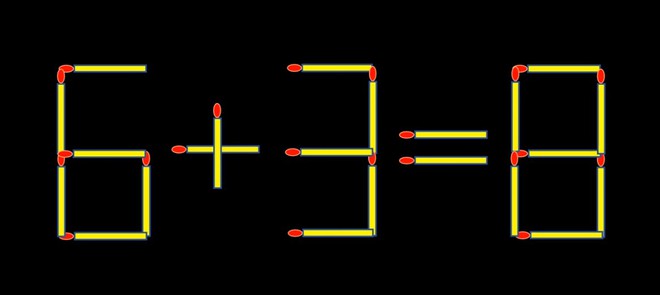 Thử tài IQ: Di chuyển một que diêm để 8+9=3 thành phép tính đúng - Ảnh 2.