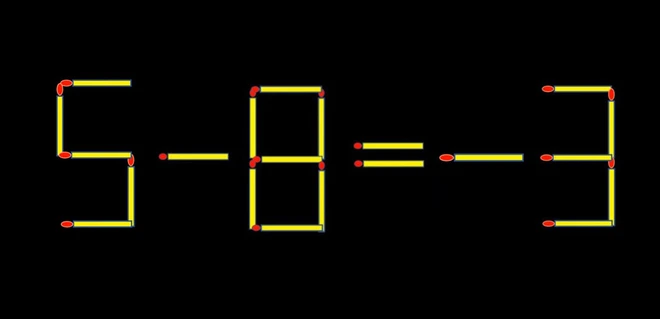 Thử tài IQ: Di chuyển một que diêm để 9-8=3 thành phép tính đúng - Ảnh 1.