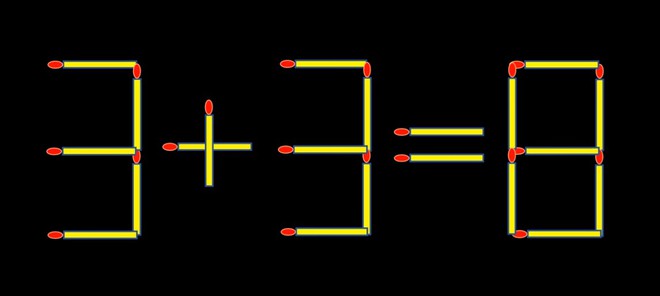 Thử tài IQ: Di chuyển một que diêm để 4-4=7 thành phép tính đúng - Ảnh 3.