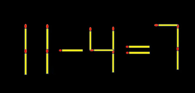 Thử tài IQ: Di chuyển một que diêm để 4-4=7 thành phép tính đúng - Ảnh 1.