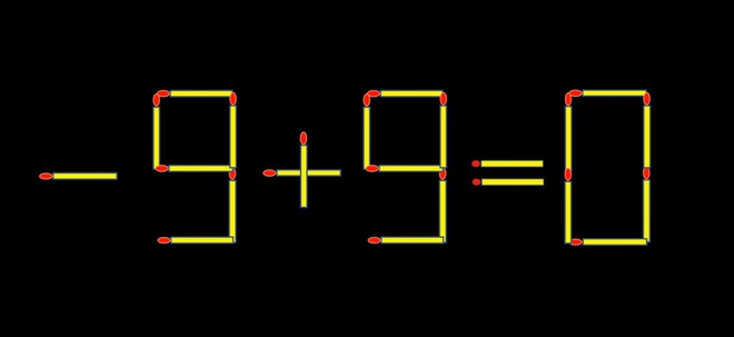 Thử tài IQ: Di chuyển một que diêm để 9+9=8 thành phép tính đúng - Ảnh 1.