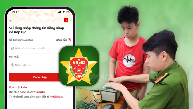 Tôi đã đăng ký định danh điện tử ở công an phường cho con, làm sao để KÍCH HOẠT TÀI KHOẢN VNEID MỨC 2 TRÊN ĐIỆN THOẠI? - Ảnh 1.