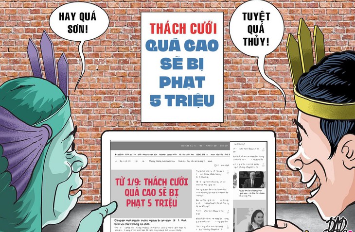 Từ ngày 1/9: Thách cưới quá đáng có thể bị phạt 5 triệu đồng