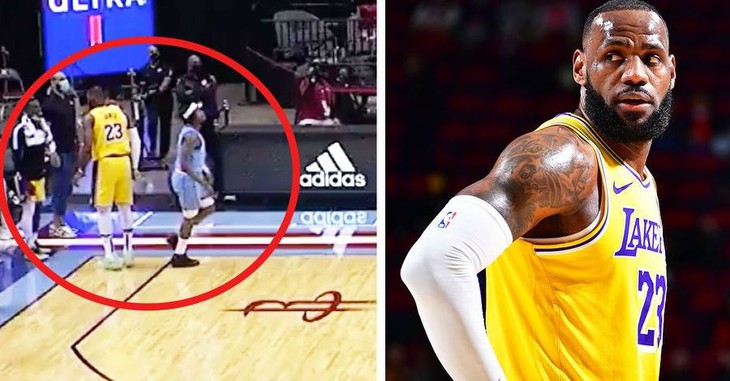 LeBron James gây sốt với pha ném 3 điểm không cần nhìn