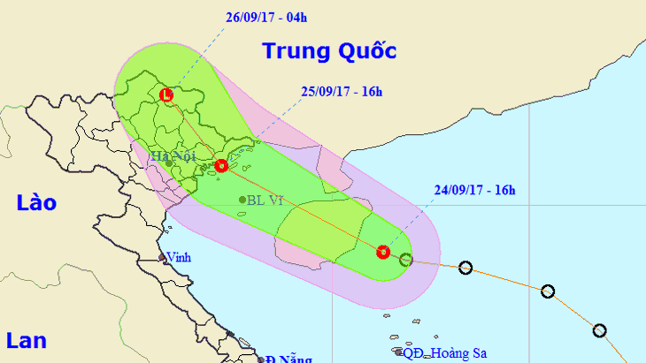 Ngày mai áp thấp nhiệt đới trên biển Quảng Ninh - Hải Phòng - Ảnh 1.