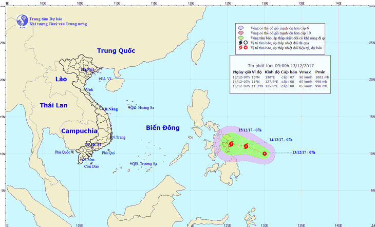 Áp thấp nhiệt đới có thể mạnh thành bão hướng vào biển Đông - Ảnh 1.
