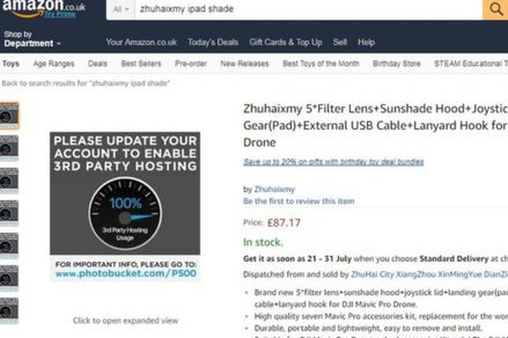 Amazon, eBay tố Photobucket đang 