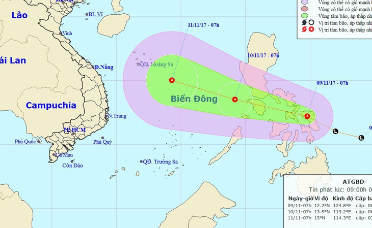 Bão vừa qua, miền Trung lại lo áp thấp nhiệt đới mới - Ảnh 1.