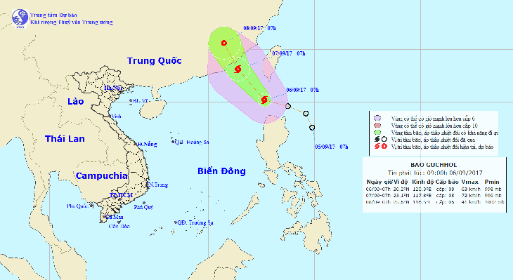 Áp thấp nhiệt đới đã mạnh thành bão ở Biển Đông - Ảnh 1.