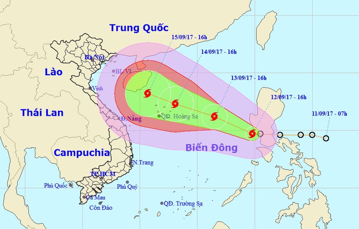 Bão trái quy luật đe dọa các tỉnh Bắc bộ  - Ảnh 1.