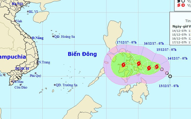 Áp thấp nhiệt đới gần Biển Đông đã thành bão, giật cấp 10 - Ảnh 1.