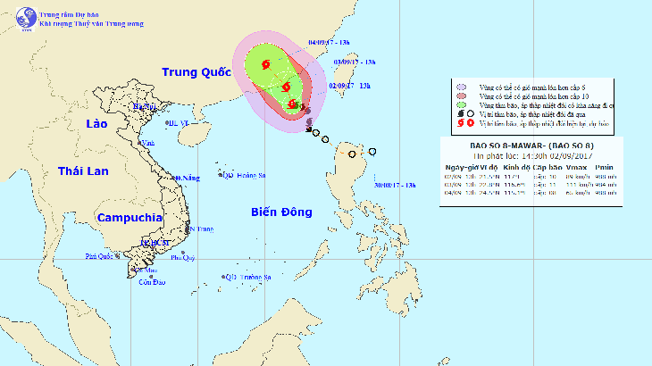 Bão số 8 đổ bộ vào Trung Quốc - Ảnh 1.