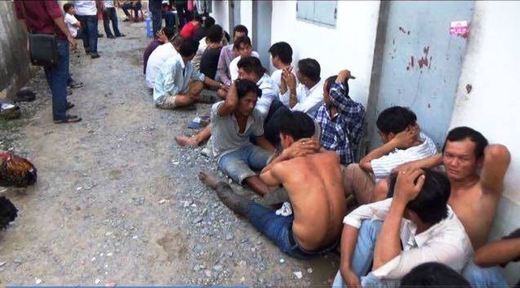 Phá trường gà lưu động ở TP.HCM, bắt 29 người - Ảnh 4.