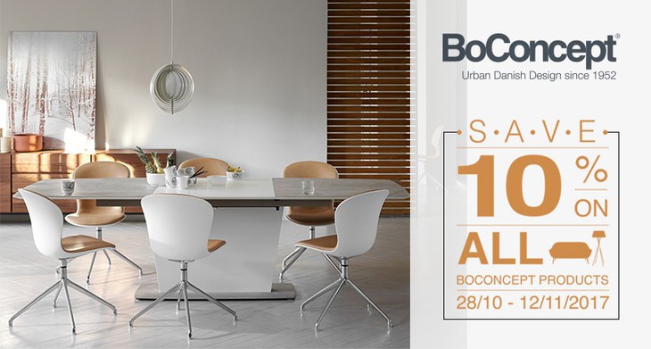 BoConcept nội thất phong cách scandinavian ưu đãi 10% tất cả sản phẩm - Ảnh 1.