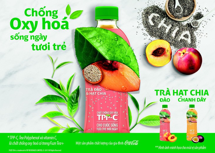 Coca-Cola ra mắt sản phẩm mới Fuzetea+  chống ôxy hóa – sống ngày tươi trẻ - Ảnh 1.