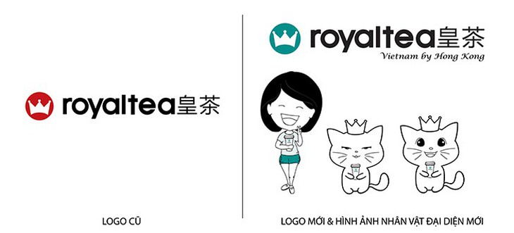 Royaltea Vietnam By Hong Kong thay đổi logo thương hiệu - Ảnh 1.