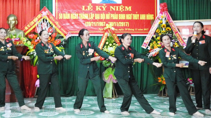 50 năm Đại đội nữ pháo binh Ngư Thủy anh hùng