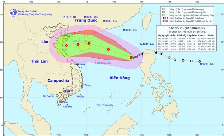 Bão số 11 có khả năng mạnh lên - Ảnh 1.