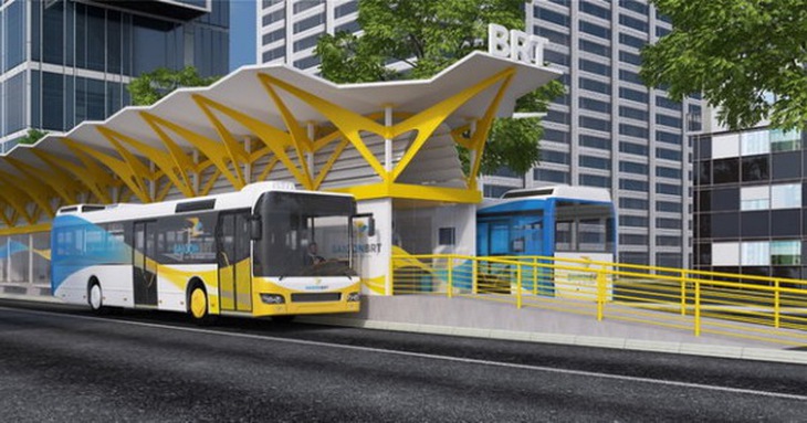 TP.HCM ngừng làm tuyến BRT trên đại lộ Đông Tây - Ảnh 1.