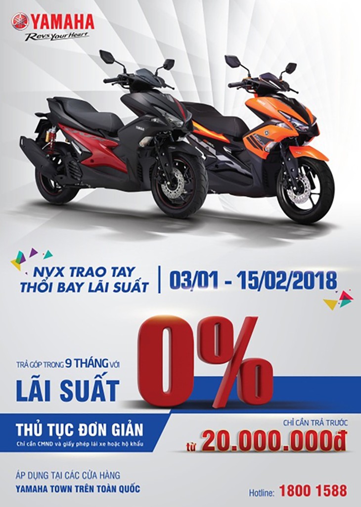 Cơ hội sở hữu siêu xe NVX với lãi suất trả góp chỉ 0% - Ảnh 1.