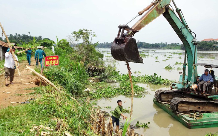 1km bờ bao sông Sài Gòn, 5 điểm sạt lở đe dọa