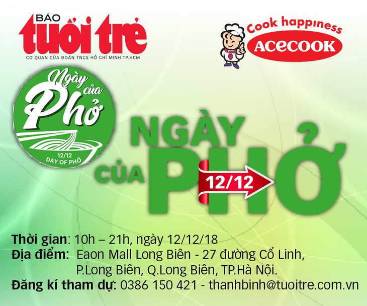 Tuổi Trẻ phát động hai cuộc thi đồng hành Ngày của phở - Ảnh 2.