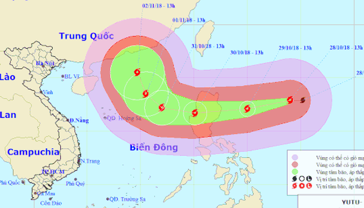 Siêu bão Yutu có sức gió mạnh nhất đến 200km/h - Ảnh 1.